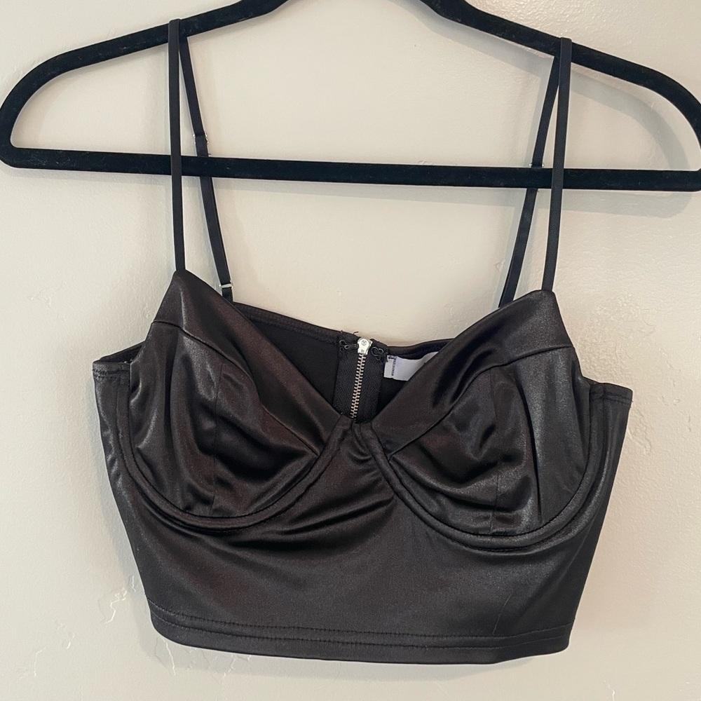 Adika silk crop top